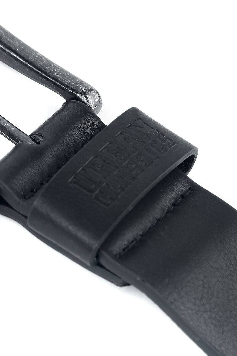 EMP "Leather Imitation Belt" Gürtel Schwarz Von Urban Classics