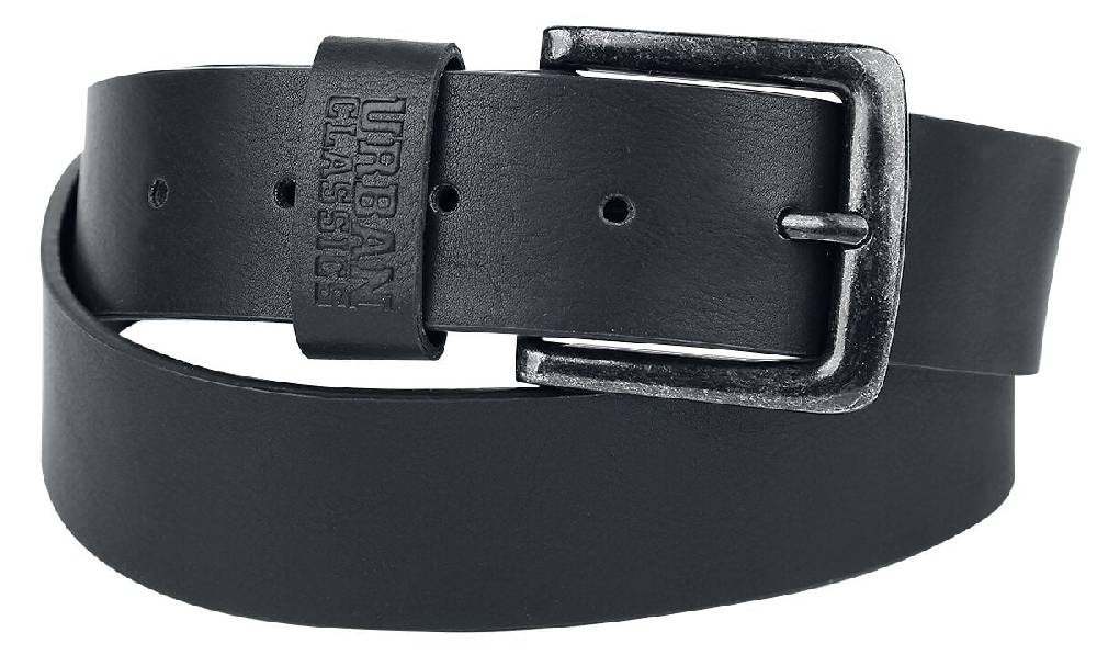 EMP "Leather Imitation Belt" Gürtel schwarz von Urban Classics