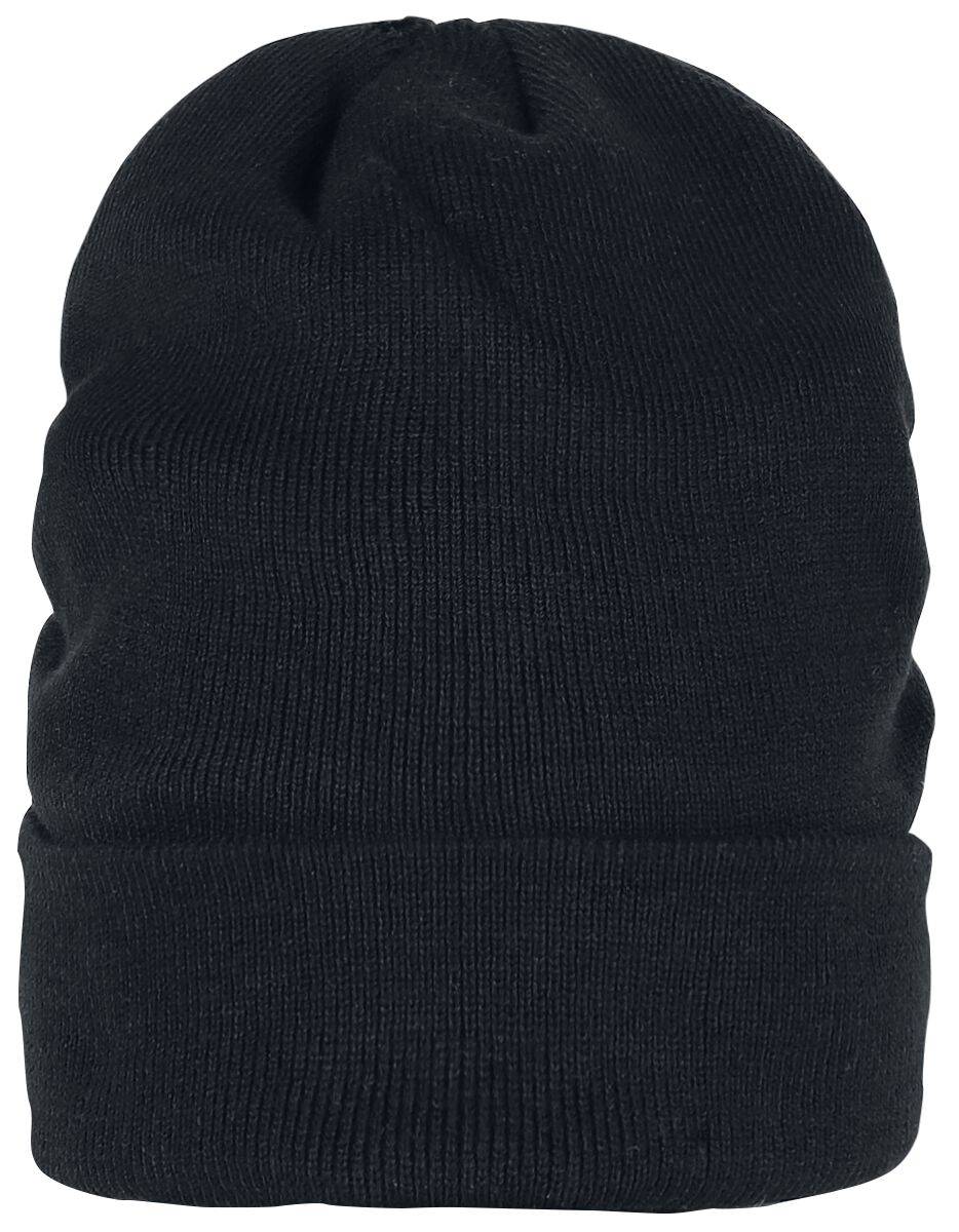 EMP "Leatherpatch Long Beanie" Mütze Schwarz Von Urban Classics