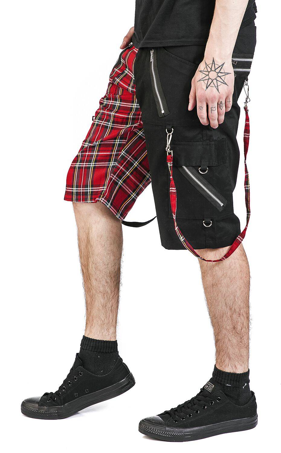 EMP "Ledgend Short" Short Schwarz/rot Von Banned Alternative