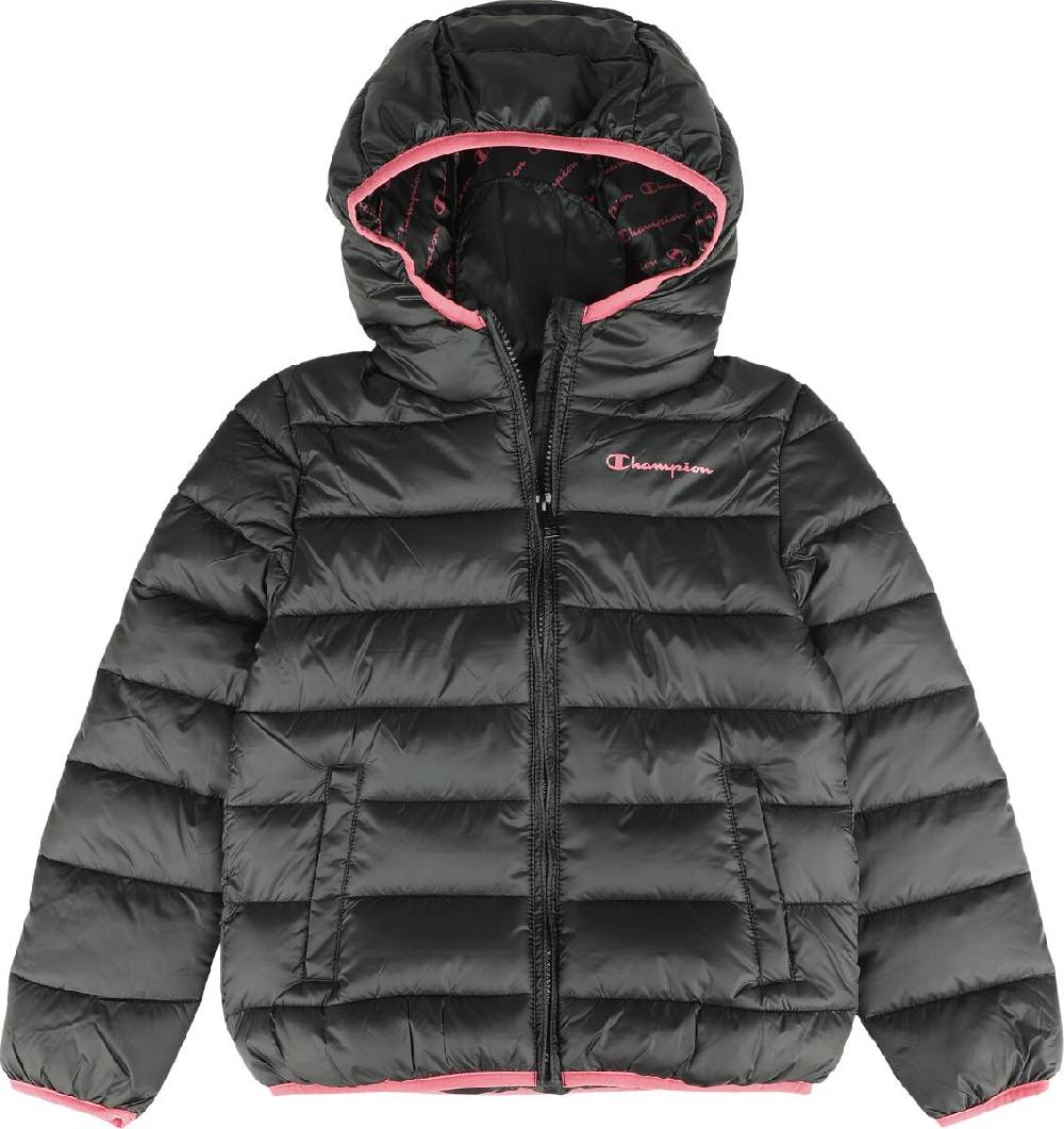 EMP "Legacy Outdoor Hooded Jacket" Jacke schwarz/pink von Champion