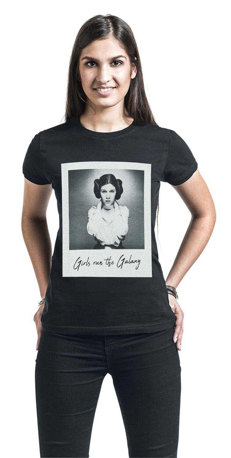 EMP "Leia - Girls Run The Galaxy" T-Shirt Schwarz Von Star Wars