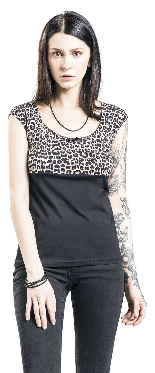 EMP "Leo Evie Shirt" T-Shirt Schwarz/leo Von Pussy Deluxe