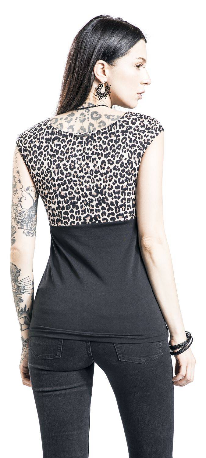 EMP "Leo Evie Shirt" T-Shirt Schwarz/leo Von Pussy Deluxe