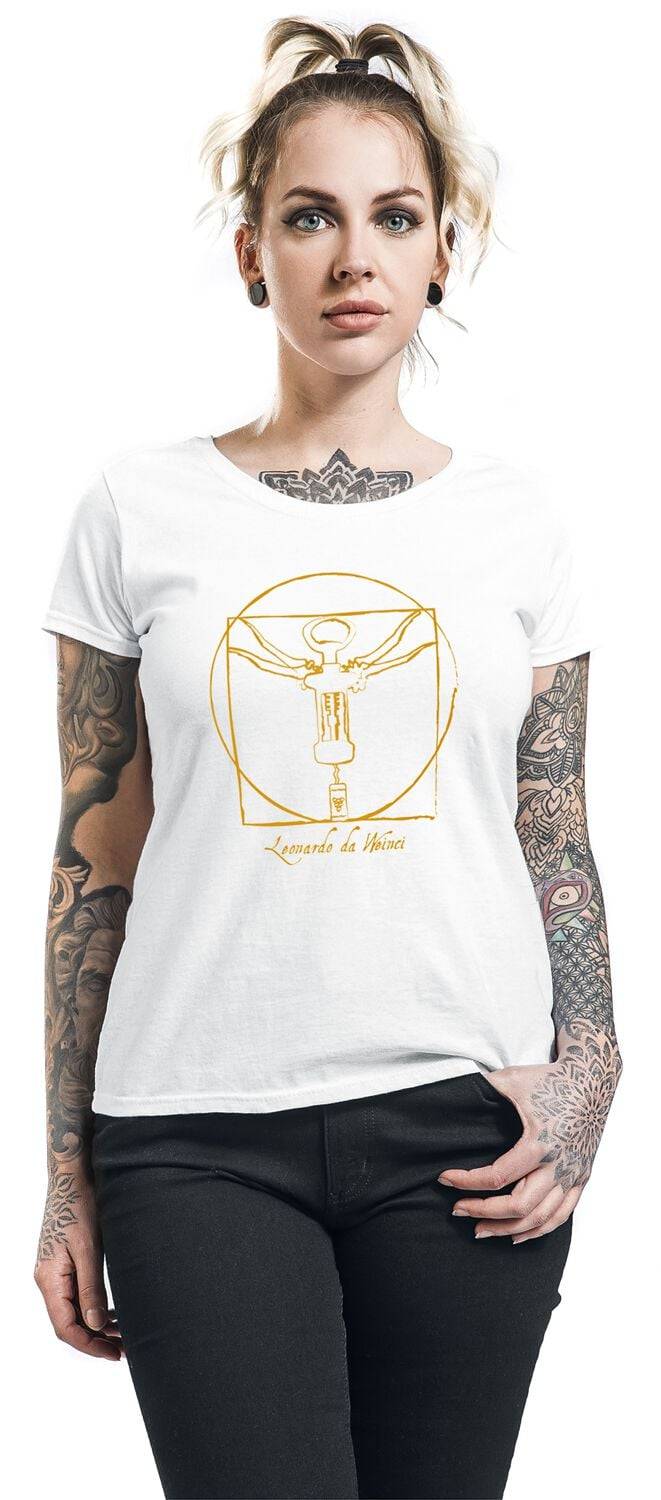 EMP "Leonardo Da Weinci" T-Shirt Weiß Von Alkohol & Party