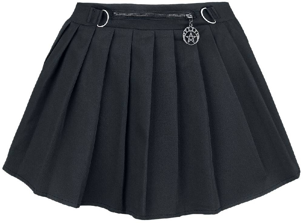 EMP "Lethia Mini Skirt" Kurzer Rock schwarz von Banned Alternative