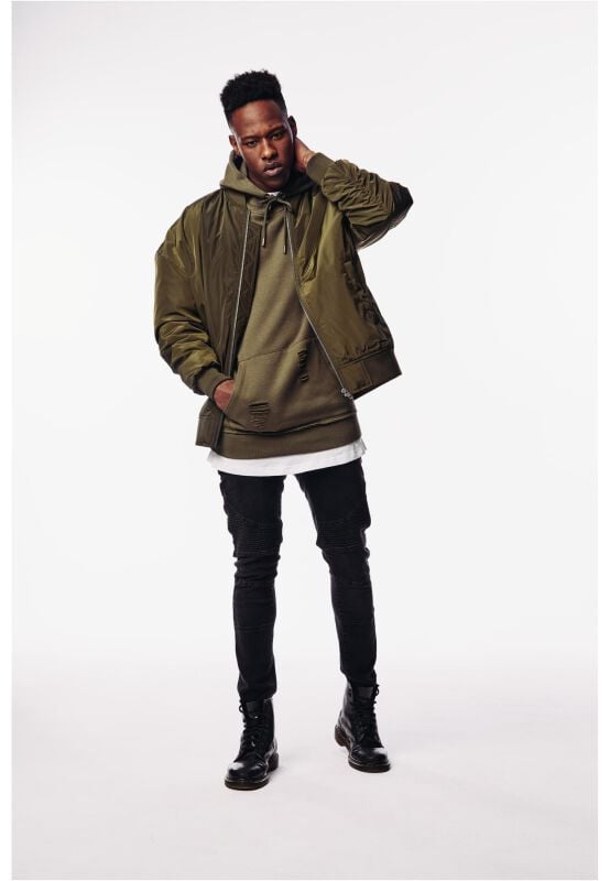 EMP "Light Camo Bomber Jacket" Bomberjacke Oliv Von Urban Classics