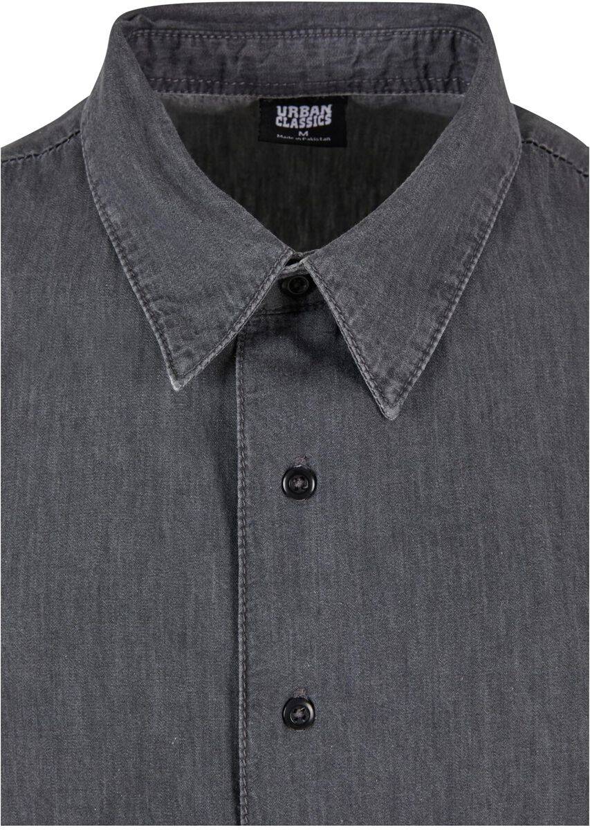 EMP "Lightweight Denim Shirt" Kurzarmhemd Grau Von Urban Classics