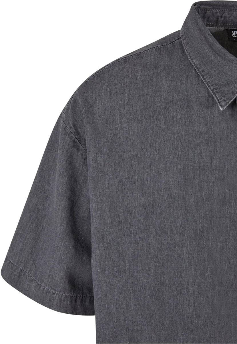EMP "Lightweight Denim Shirt" Kurzarmhemd Grau Von Urban Classics