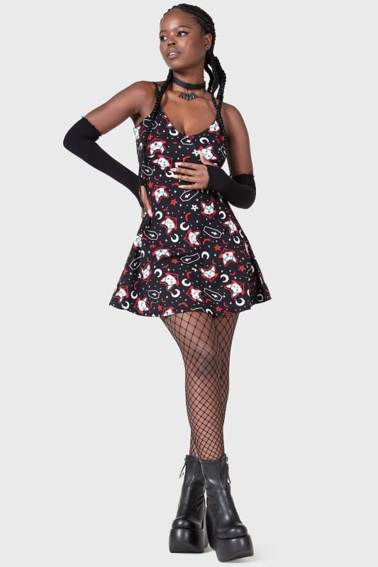 EMP "Lil Vampurr Skater Dress" Kurzes Kleid Multicolor Von THE VAMPURR By KILLSTAR