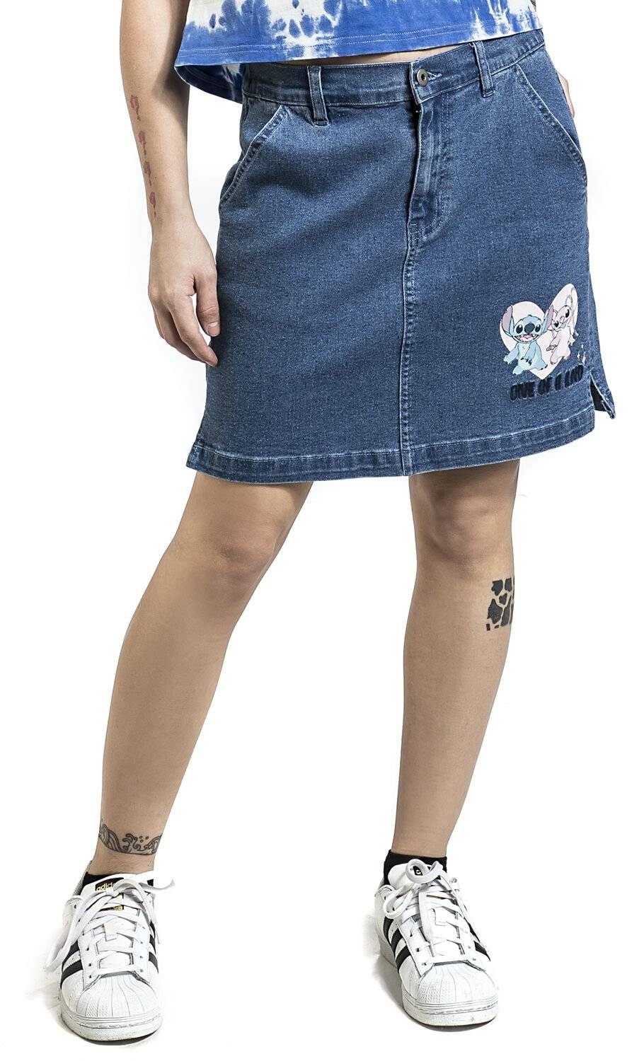 EMP "Lilo & Angel" Kurzer Rock Denim/blau Von Lilo & Stitch