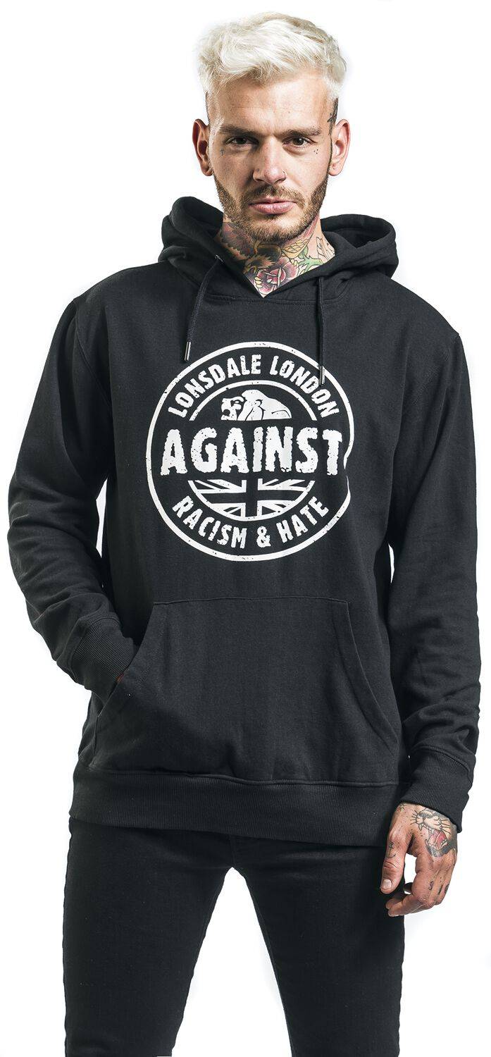 EMP "Linford" Kapuzenpullover Schwarz Von Lonsdale London