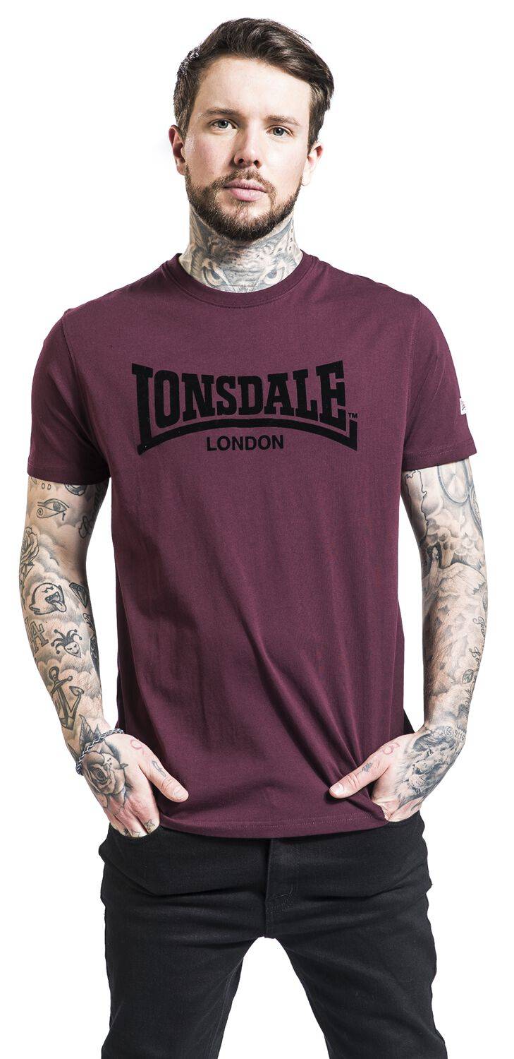 EMP "LL008 One Tone" T-Shirt Bordeaux Von Lonsdale London