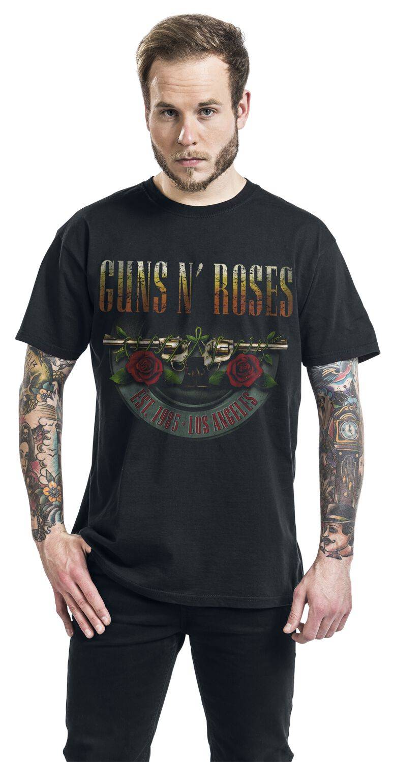 EMP "Logo And Bullet Europe Tour 2017" T-Shirt Schwarz Von Guns N' Roses
