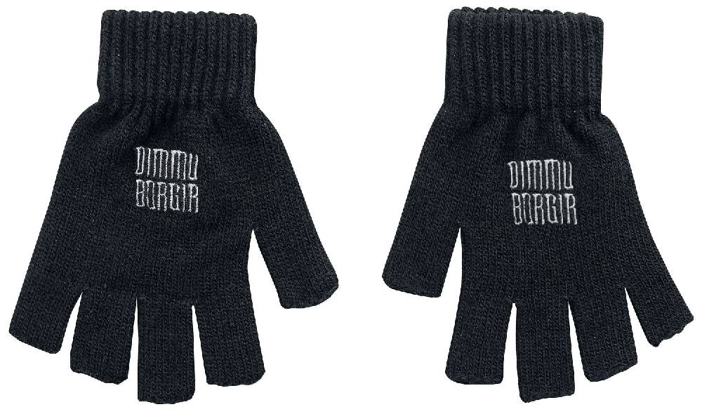 EMP "Logo" Kurzfingerhandschuhe Schwarz Von Dimmu Borgir