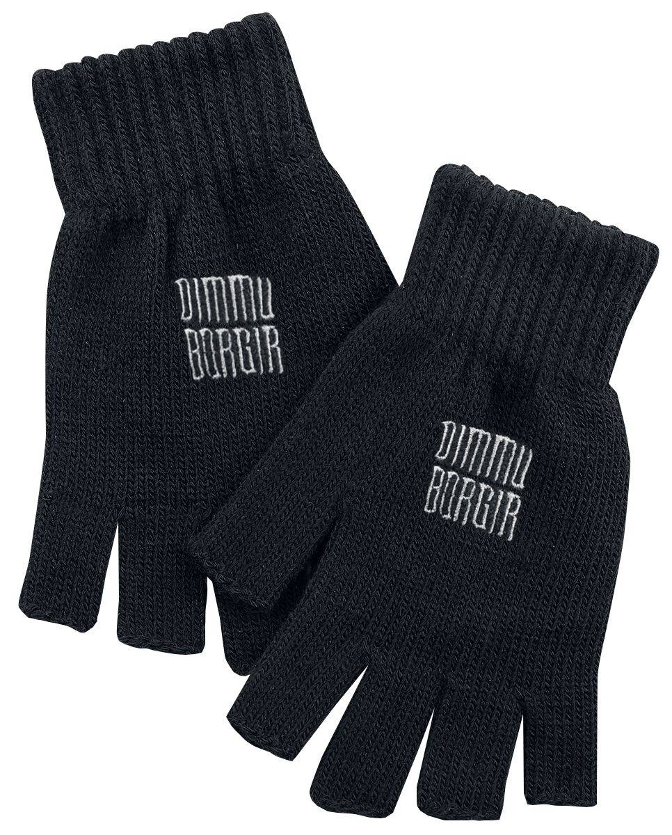 EMP "Logo" Kurzfingerhandschuhe schwarz von Dimmu Borgir