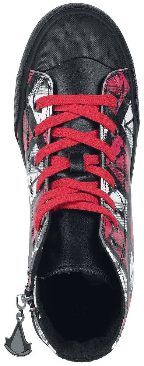 EMP "Logo" Sneaker High Schwarz/rot Von Assassin's Creed