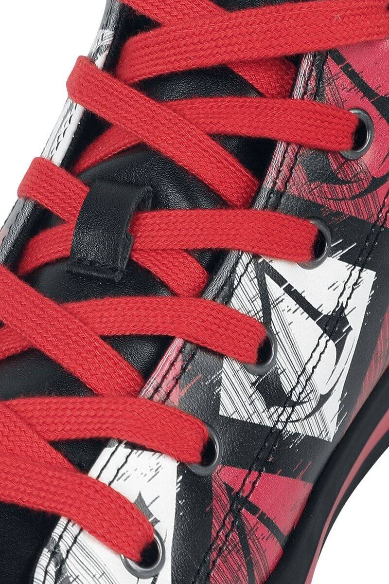 EMP "Logo" Sneaker High Schwarz/rot Von Assassin's Creed