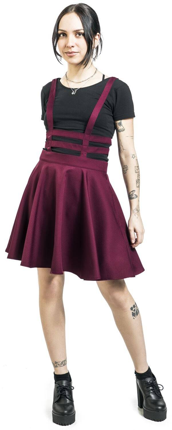 EMP "Lolita Skirt" Kurzer Rock Rot Von Banned Alternative
