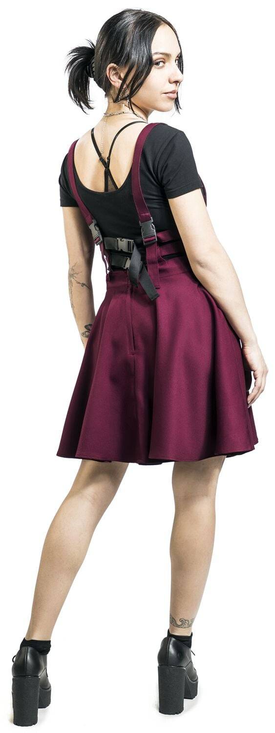 EMP "Lolita Skirt" Kurzer Rock Rot Von Banned Alternative