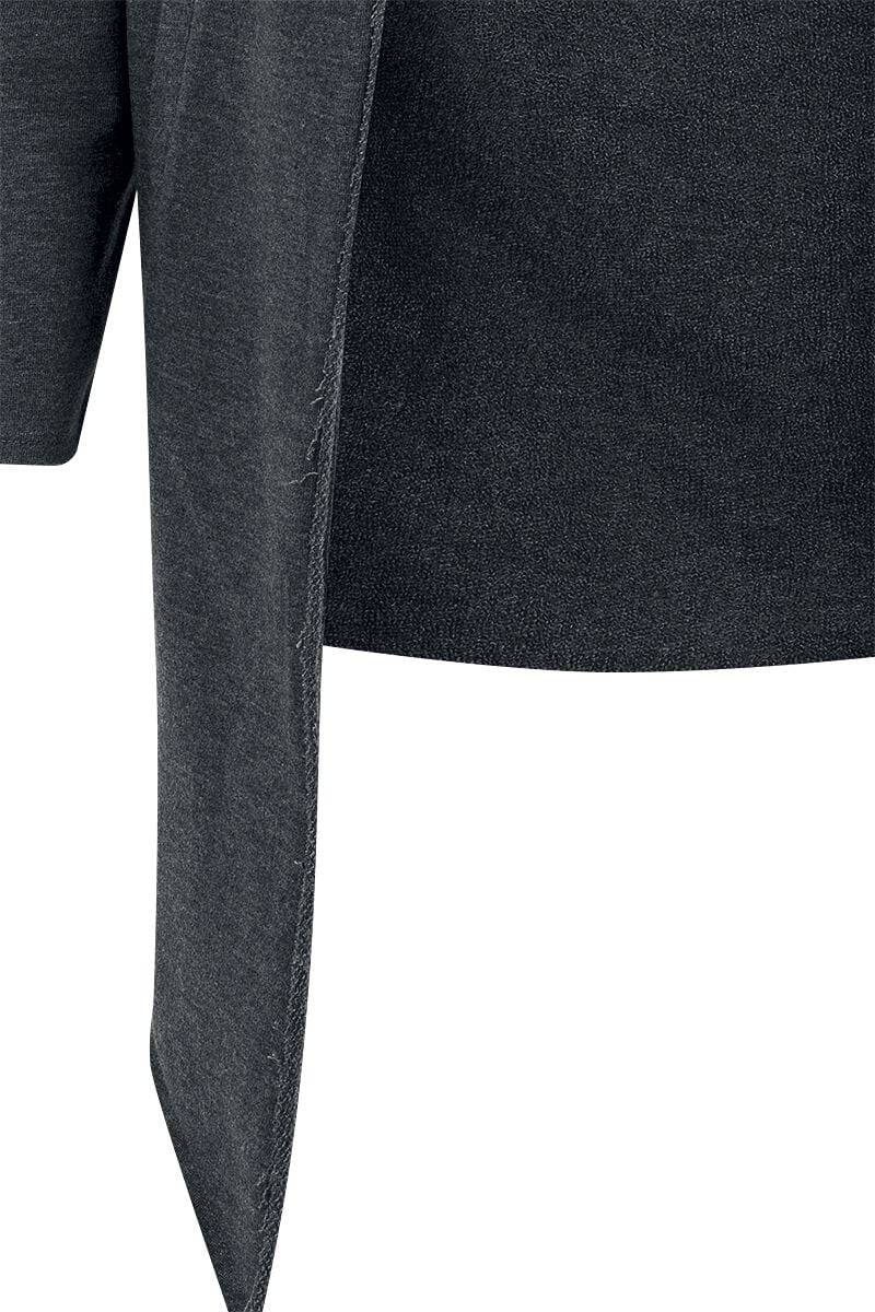 EMP "Long Hooded Open Edge Cardigan" Cardigan Charcoal Von Urban Classics