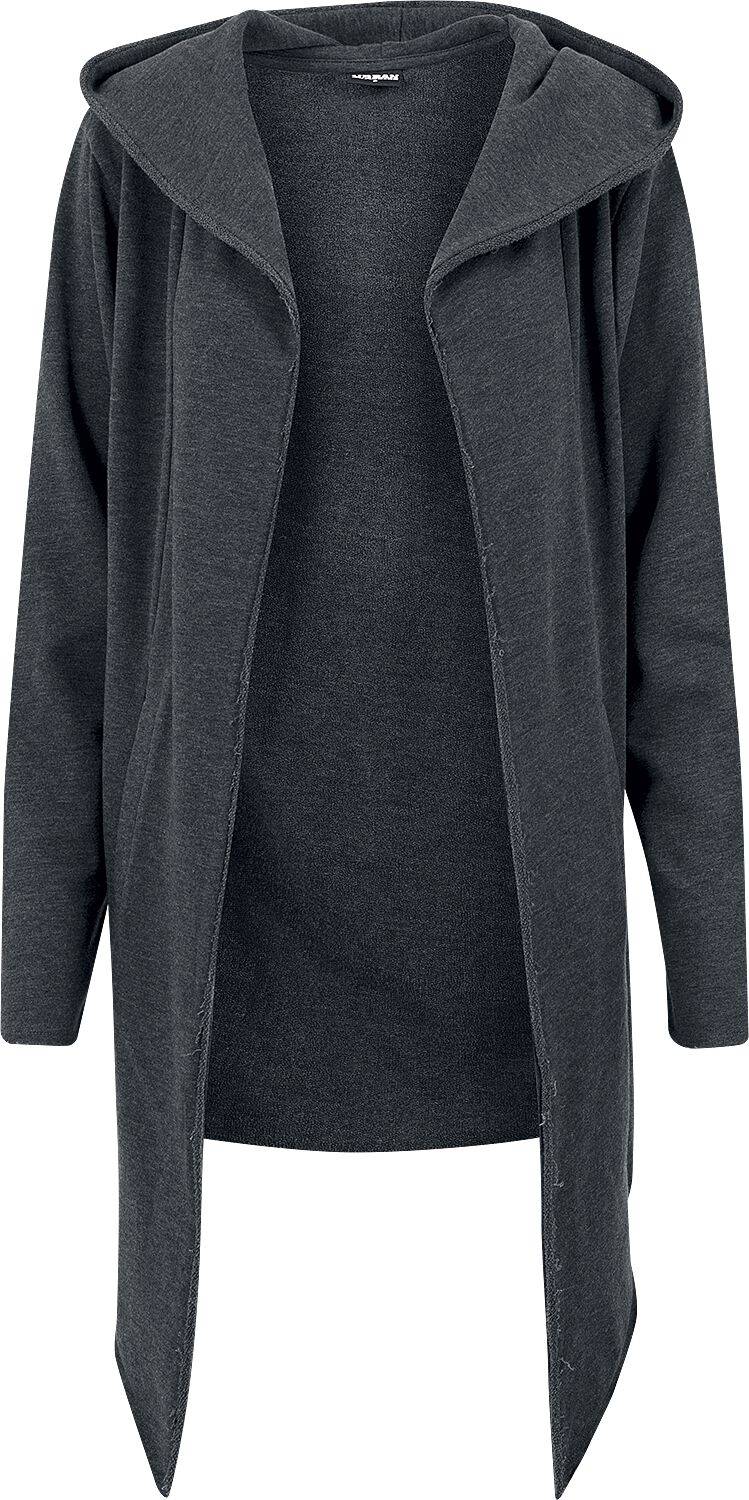 EMP "Long Hooded Open Edge Cardigan" Cardigan charcoal von Urban Classics