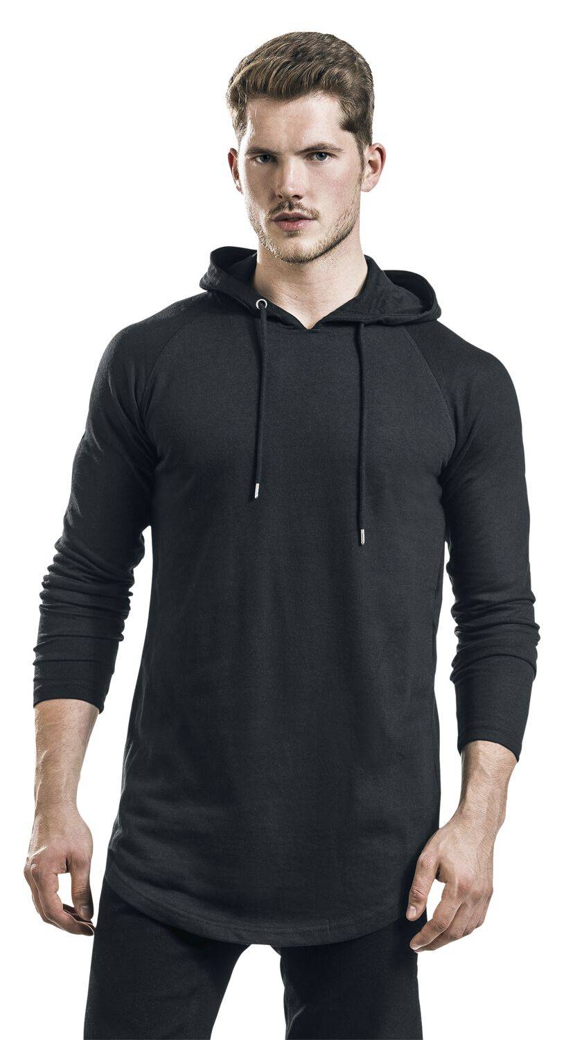 EMP "Long Shaped Terry Hoodie" Kapuzenpullover Schwarz Von Urban Classics
