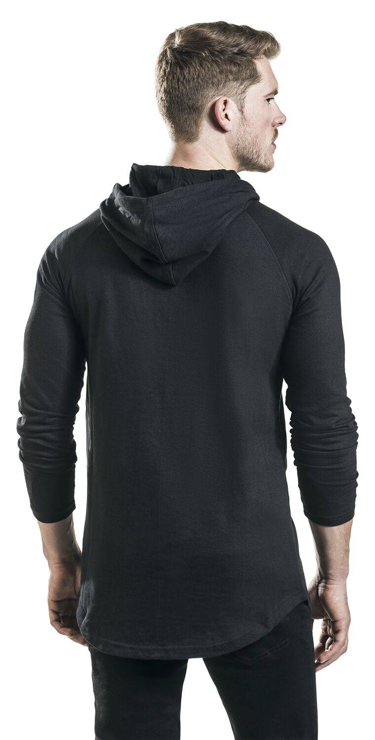 EMP "Long Shaped Terry Hoodie" Kapuzenpullover Schwarz Von Urban Classics