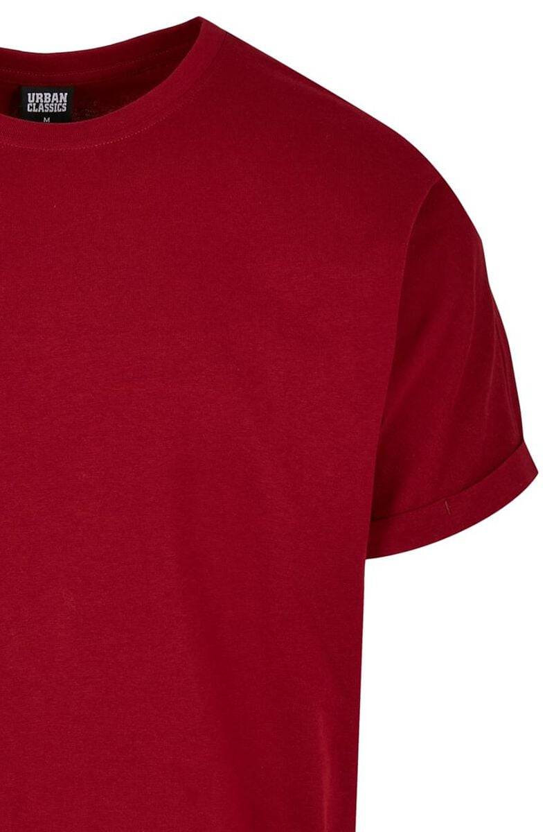 EMP "Long Shaped Turnup Tee" T-Shirt Rot Von Urban Classics