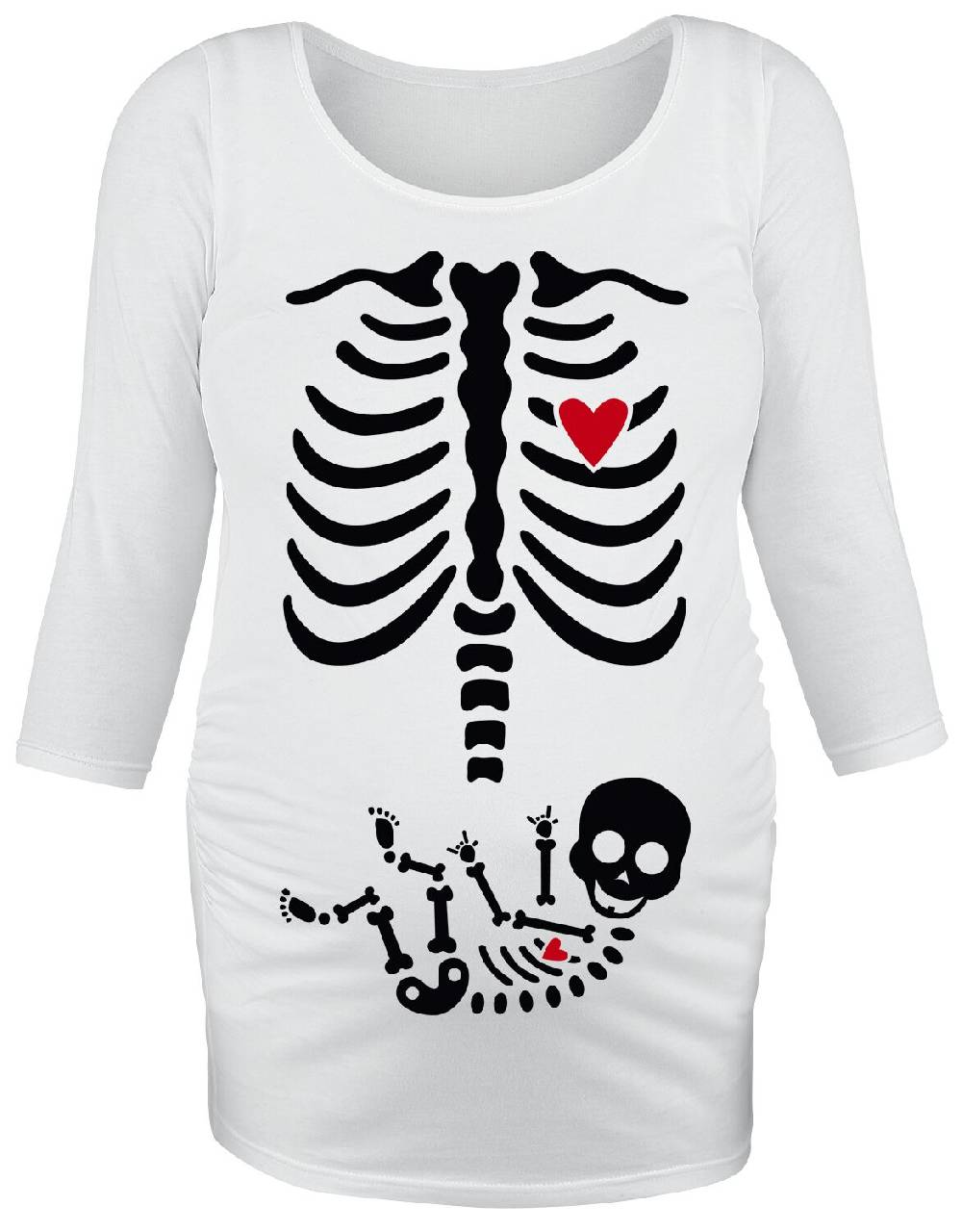 EMP "Longsleeve Mitbewohner" Langarmshirt weiß von Umstandsmode