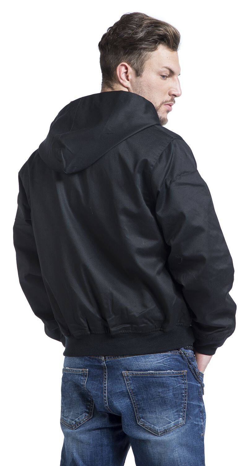 EMP "Lord Canterbury Hooded" Bomberjacke Schwarz Von Brandit