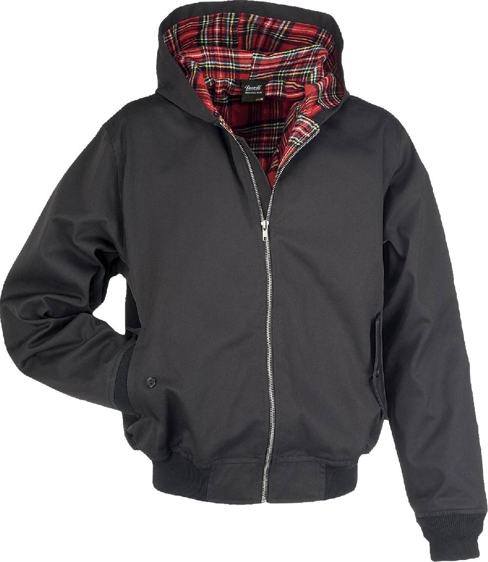 EMP "Lord Canterbury Hooded" Bomberjacke schwarz von Brandit
