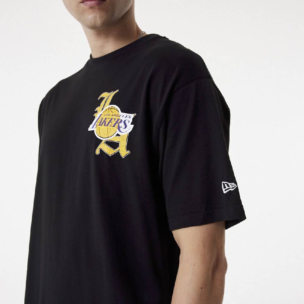 EMP "Los Angeles Lakers" T-Shirt Schwarz Von New Era - NBA