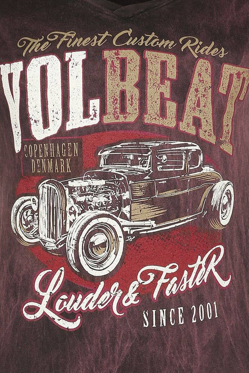EMP "Louder And Faster" T-Shirt Dunkelrot Von Volbeat