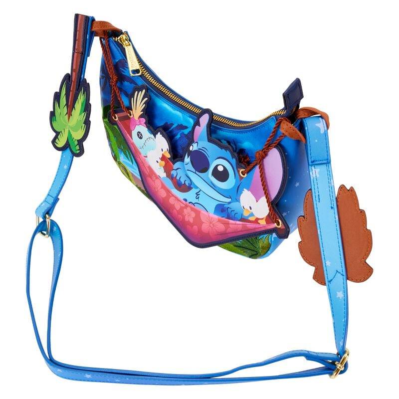 EMP "Loungefly - Camping Cuties Hammock" Umhängetasche Multicolor Von Lilo & Stitch