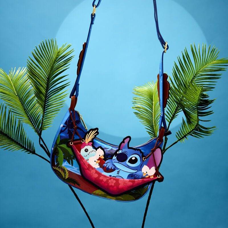 EMP "Loungefly - Camping Cuties Hammock" Umhängetasche Multicolor Von Lilo & Stitch