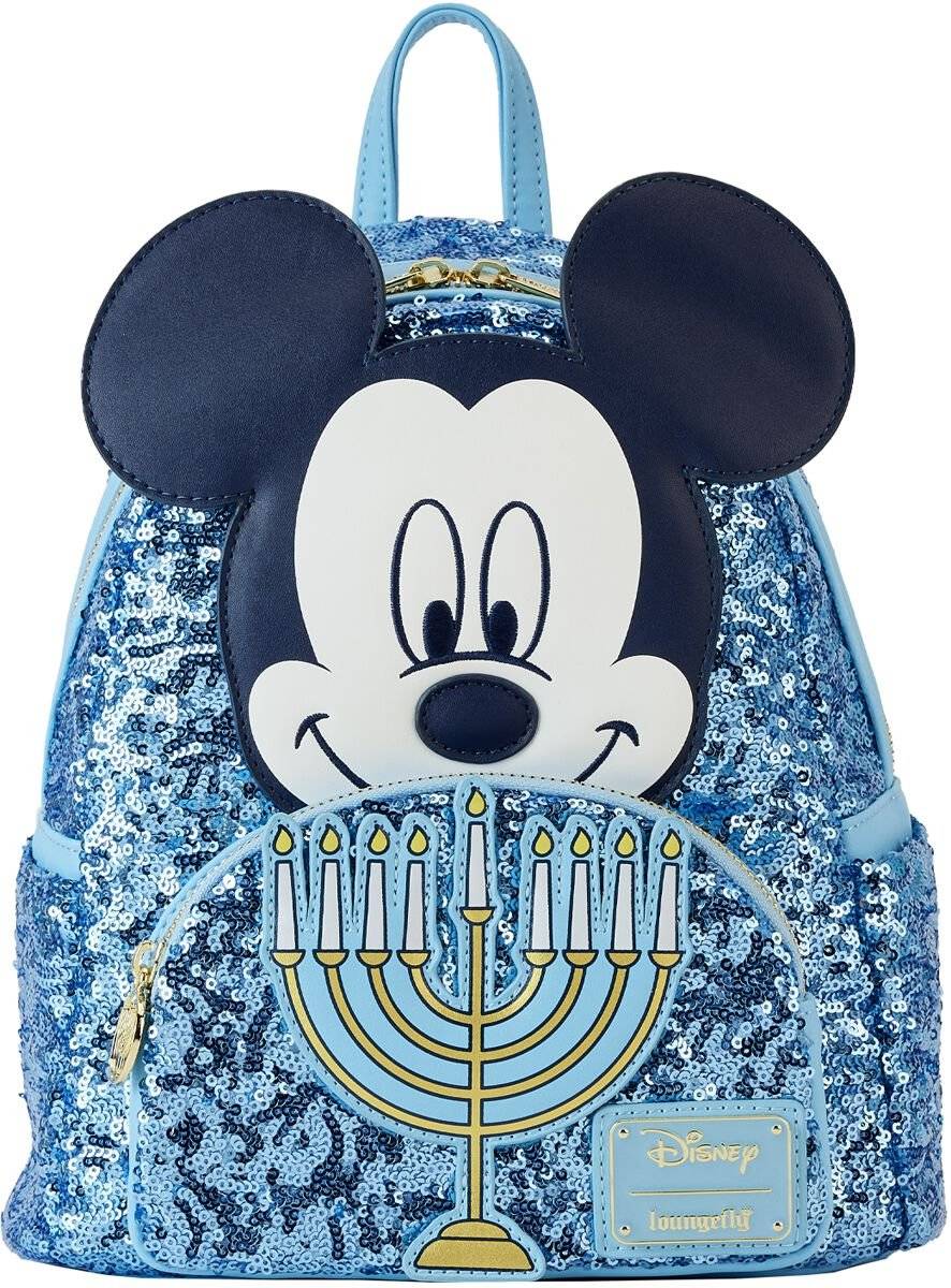 EMP "Loungefly - Happy Hanukkah Menorah (Glow in the Dark)" Mini-Rucksack multicolor von Micky Maus
