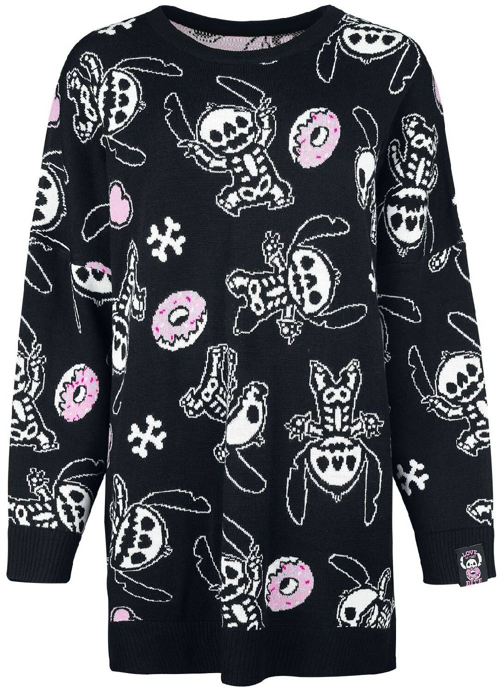 EMP "Love At First Bite" Strickpullover multicolor von Lilo & Stitch