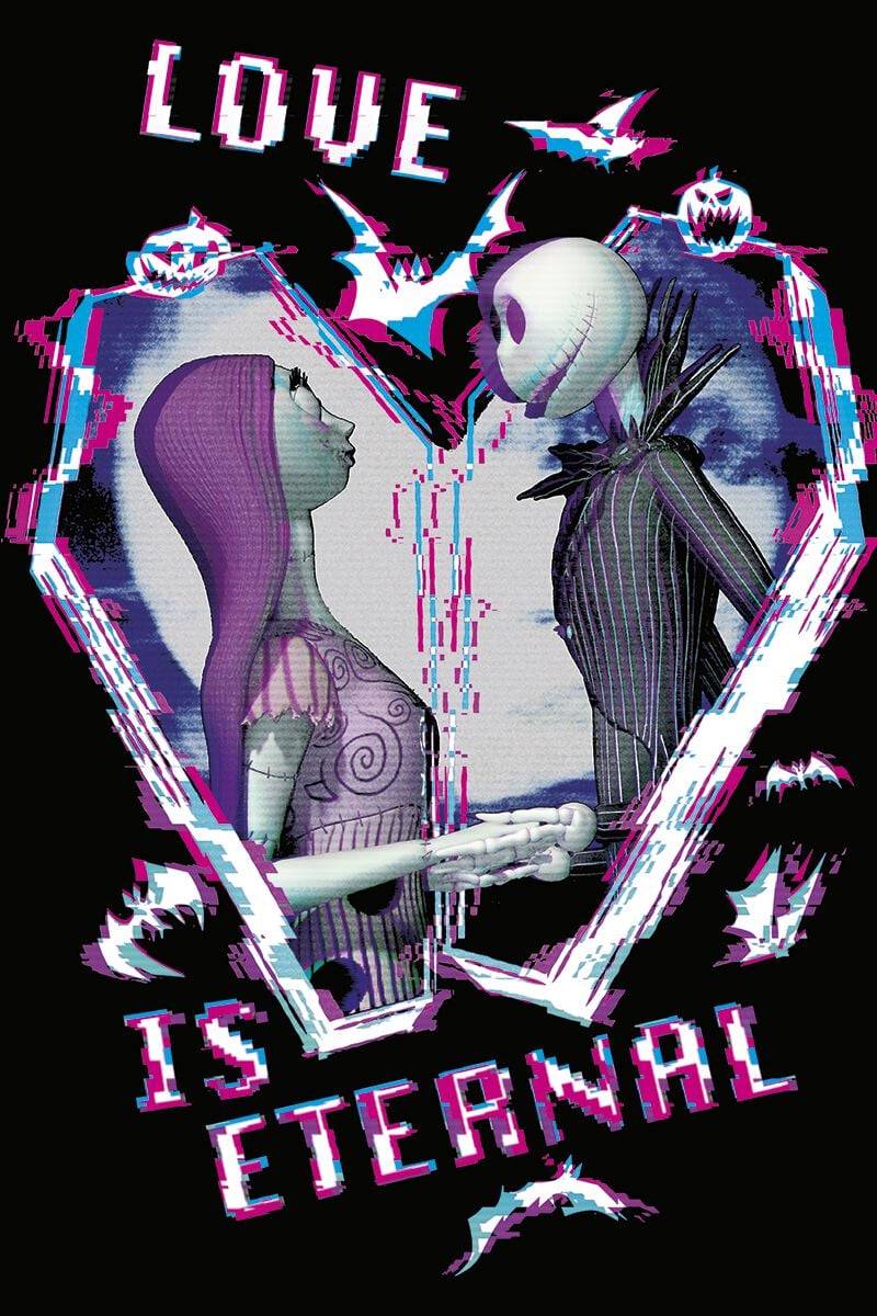 EMP "Love Is Eternal" Kapuzenpullover Schwarz Von The Nightmare Before Christmas