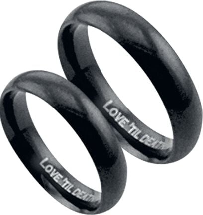 EMP "Love 'Til Death" Ring schwarz von etNox hard and heavy
