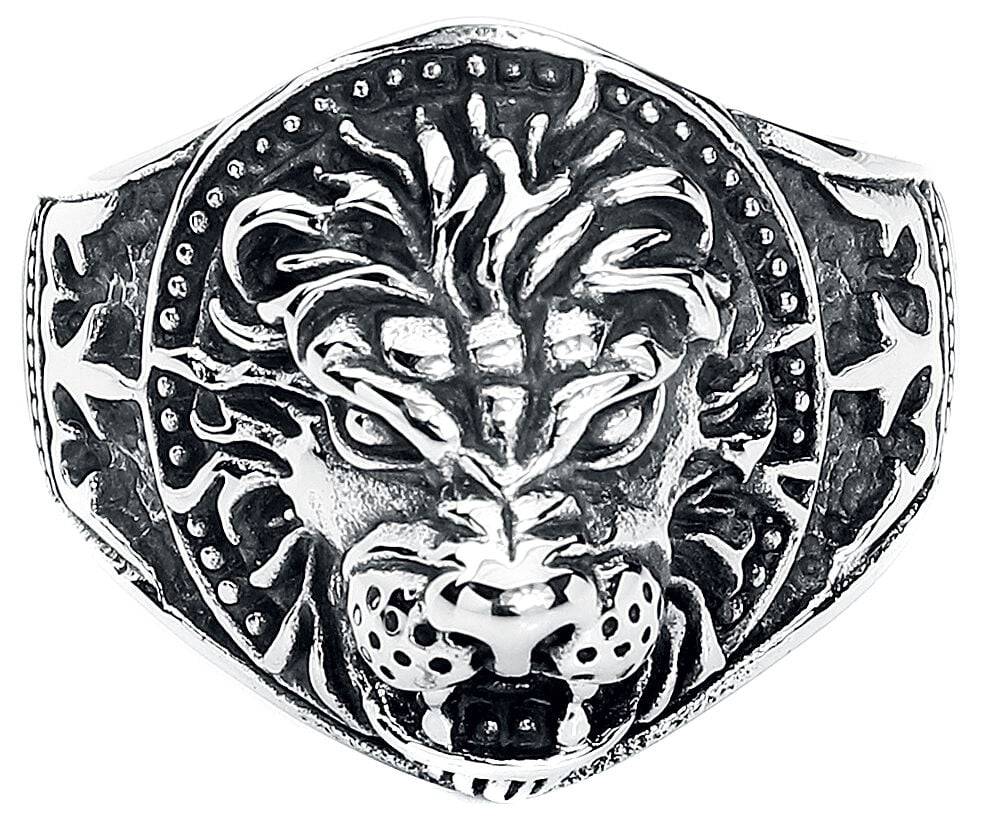 EMP "Löwe" Ring Silberfarben Von EtNox Hard And Heavy