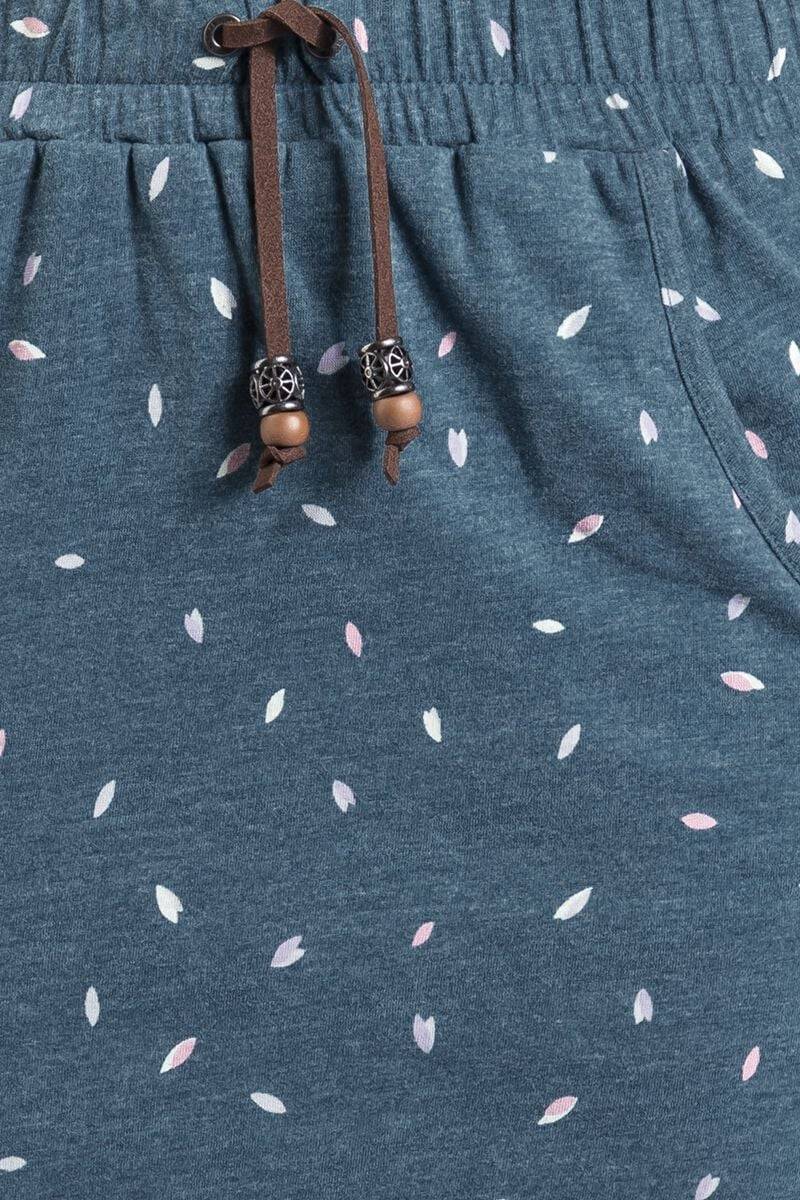 EMP "LucyAK B Short Skirt" Kurzer Rock Blau Von Alife And Kickin