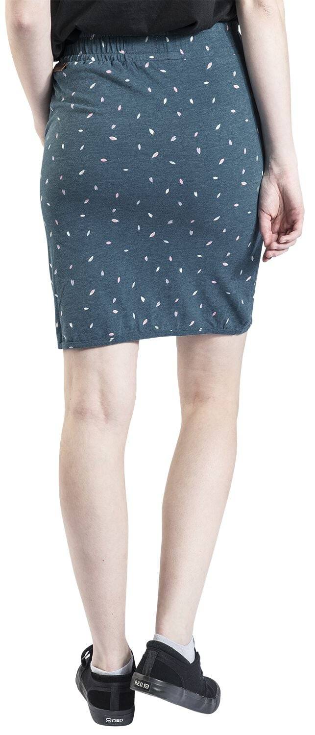EMP "LucyAK B Short Skirt" Kurzer Rock Blau Von Alife And Kickin