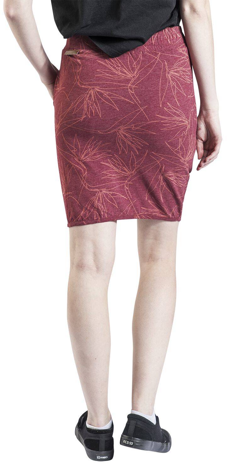 EMP "LucyAK B Short Skirt" Kurzer Rock Rot Von Alife And Kickin