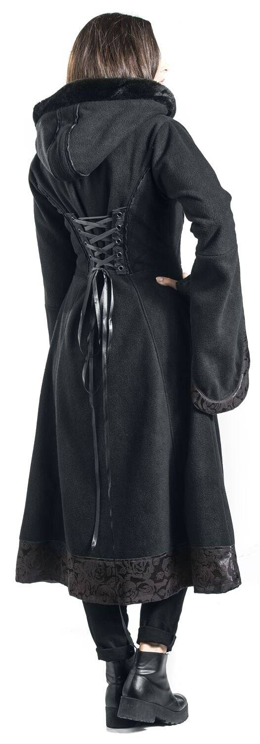 EMP "Luella Coat" Mantel Schwarz Von Poizen Industries