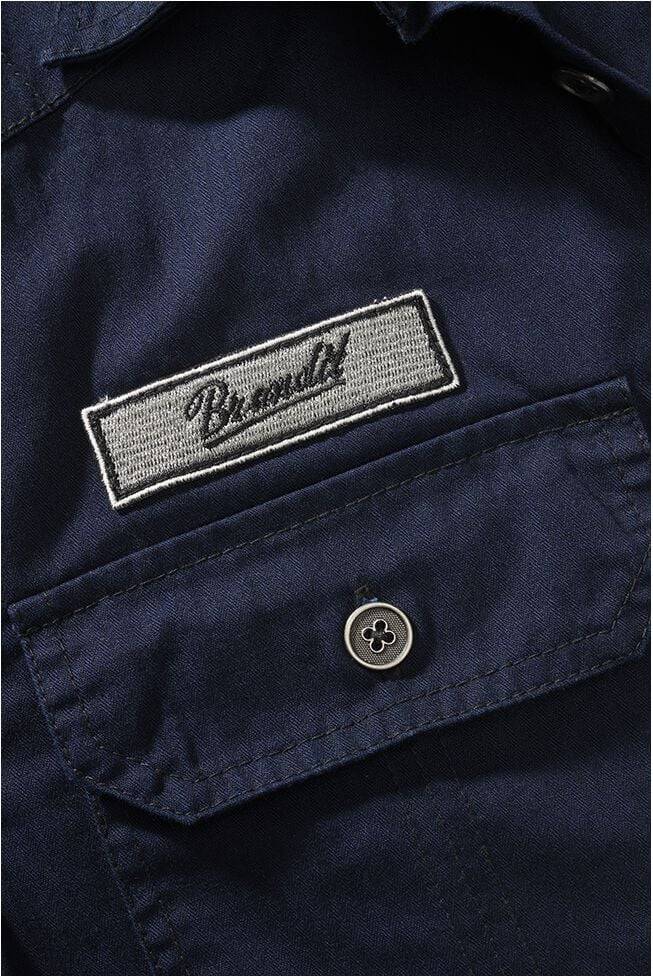 EMP "Luis Shirt Longsleeve" Langarmhemd Navy Von Brandit