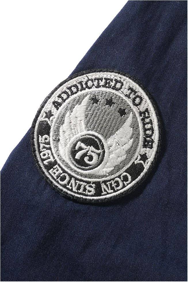 EMP "Luis Shirt Longsleeve" Langarmhemd Navy Von Brandit