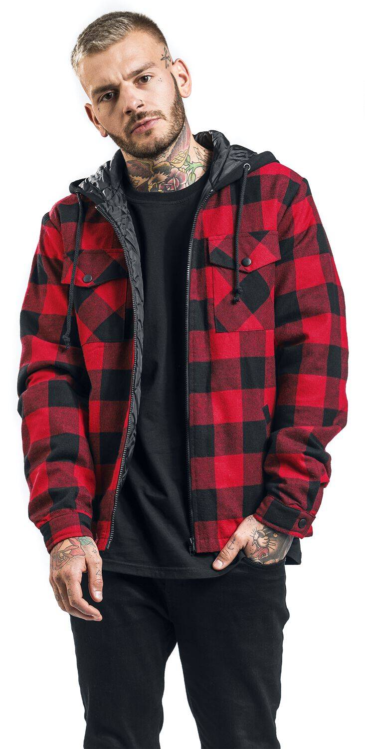 EMP "Lumberjack" Übergangsjacke Rot/schwarz Von Forplay