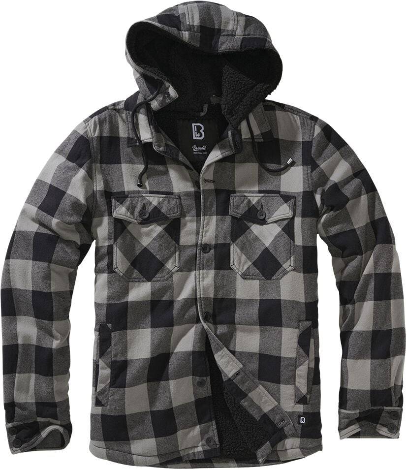 EMP "Lumberjacket Hooded" Übergangsjacke schwarz von Brandit