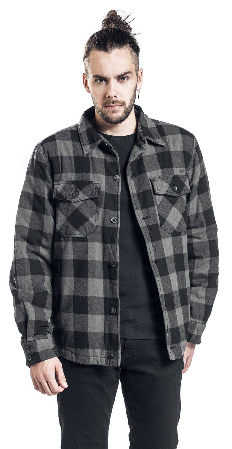 EMP "Lumberjacket" Übergangsjacke Schwarz/anthrazit Von Brandit